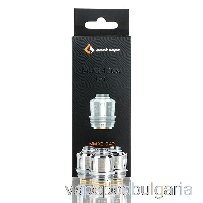 Vape Bulgaria Geek Vape Meshmellow Mm резервни бобини 0.4ohm Mm X2 Meshmellow бобини